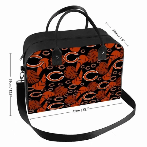 Chicago Bears Travel Handbag High-capacity Printed Storage Bag,fans Gift Cover