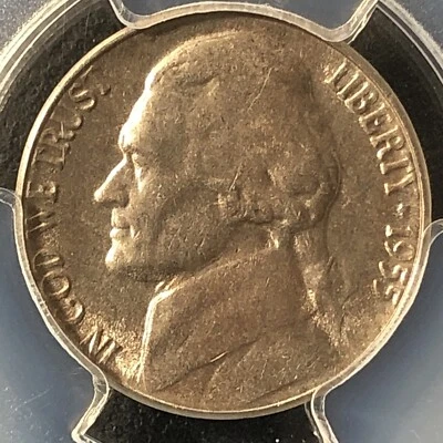 1955 5C Jefferson Nickel PCGS MS64       35566324 - Image 1 of 4