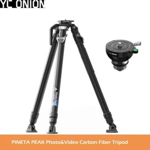 YC CIPOLLA PINETA PEAK foto e video treppiede in fibra di carbonio + testa ciotola COCCO 75mm - Foto 1 di 4