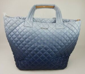 MZ Wallace Medium Quilted Metro Tote Deluxe Blue Ombre