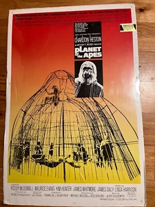 PLANET OF THE APES  CineMasterpieces Original Movie Poster 1968 - Picture 1 of 16