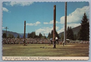 LOGGERS JUBILEE, MORTON, WASHINGTON postcard C5 - Picture 1 of 2