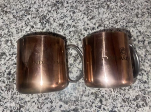 2 - New Russian Standard Vodka Copper Brass Metal Moscow Mule Drink Cups - Picture 1 of 4