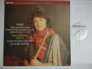 GRAFENAUER PLAYS MOZART FLUTE CONCERTO ASMF MARRINER PHILIPS 422 339 DIGITAL - Picture 1 of 4
