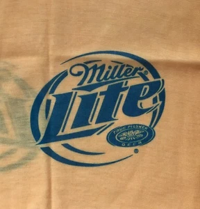 2006 Miller Lite Pilsner Beer Neck Gaiter Face Mask Yellow Synthetic Wicking NIP - Picture 1 of 5