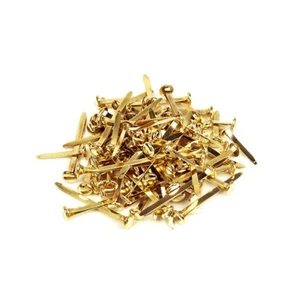 100 Pcs Paper Fasteners Mini Round Metal Scrapbooking Brads Split Pins for Pa... - Picture 1 of 8