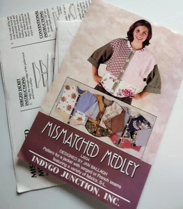 Chaqueta Medley Indygo Junction Desajustada Patrón de Costura Retazos IJ604 Sin Cortar - Imagen 1 de 3