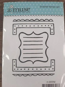 New Small A Muse Stamp "BRACKET FRAMES SET" 2BRFM - Picture 1 of 2