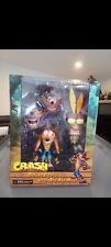 NECA Ultra Deluxe Crash Bandicoot with Aku Mask 7" Action Figure Official RaRe