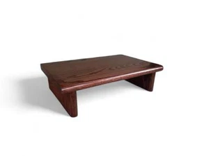 20" CIDS Monitor Stand Oak 1" Red Mahogany 20x11.25x4.88 TV Riser Wood NEW - Picture 1 of 9