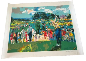 Serigrafía de golf Leroy Neiman Jack Nicklaus August firmada a mano 25x32 - Imagen 1 de 24
