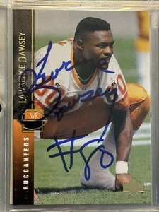 Lawrence Dawsey #237 Tampa Bay Bucs signiert 1994 OBERDECK signierte Karte - Bild 1 von 2