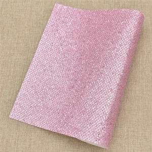 A4 PU Fabric Grid Glitter Synthetic Leather DIY Apparel Sewing Accessories Craft - Picture 1 of 14