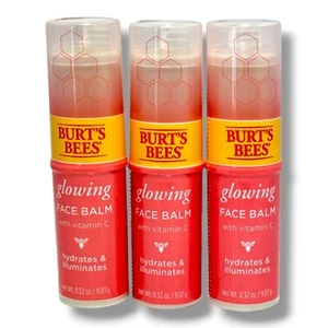 Burt's Bees Glowing Face Balm 0.32oz./9.07g New Sealed;  LOT OF 3 - Picture 1 of 2