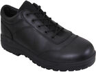 Chaussures utilitaires en cuir tactique noir Oxfords uniforme de travail orteil souple