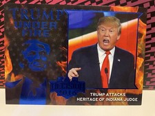 TRUMP UNDER FIRE Decision 2016 BLUE Very Rare TUF38 “Trump Attacks Heritage”