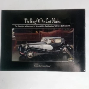 Folleto Franklin Como Nuevo 1931 Bugatti Royale Cupé De Ville Modelo de Coche Coleccionable - Imagen 1 de 9