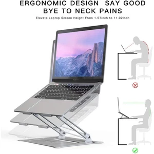 Laptop Stand Detachable Foldable Riser Adjustable Notebook Holder - Afbeelding 1 van 11