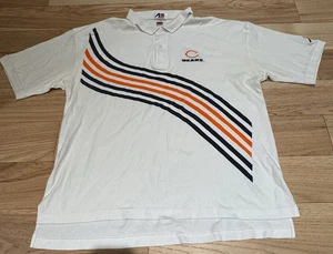 Polo vintage AI Apparel uomo XXL bianca Chicago Bears - Foto 1 di 8