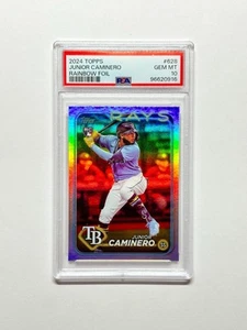2024 Topps Series 2 - Junior Caminero #628 Rainbow Foil (RC) PSA 10 - Bild 1 von 1