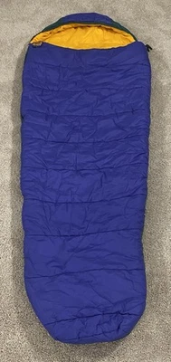 Saco de dormir Kelty Ridgeway azul dorado Quallofil momia. Para camping y caza Foto 1 de 4