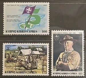 Cyprus Scott 585-587 Scout Movement 1982 VF MNH - Picture 1 of 1