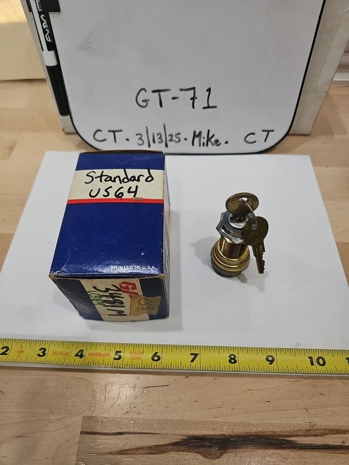GPS / Standard Ignition 2 Terminal Ignition Lock Cylinder US-64 US64 - Image 1 of 4