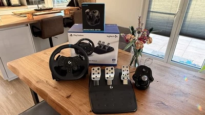 Logitech G923 Trueforce PS4/PS5 PC inkl. Driving Force Shifter -Top Zustand - Bild 1 von 4