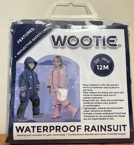 TUTA ANTIPIOGGIA SIGILLATA IMPERMEABILE RIFLETTENTE 12 MOS PEZZO UNICO BAMBINI MIMETICA NUOVA CON SCATOLA - Foto 1 di 3