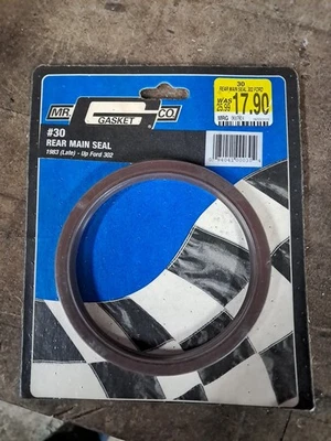 Sello principal trasero Mr Gasket 30 - Ford 302 5,0 L 84-95 Mustang F150 F250 Bronco Foto 1 de 2