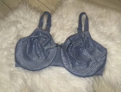 Sutiã Chantelle C Magnifique Underwire minimizador renda sem forro UW feminino 36DDD azul - Imagem 1 de 4