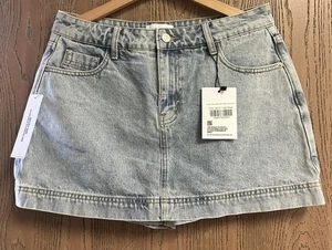 Princess Polly Women’s Gazelle Denim Skort Light Wash Size US 8 New - Picture 1 of 4