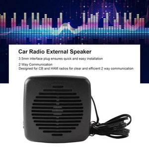 RSN4004A Radio samochodowe Głośnik zewnętrzny 5W 3,5 mm Wtyczka Przezroczysty głos Prostokątny do FY - Zdjęcie 1 z 22
