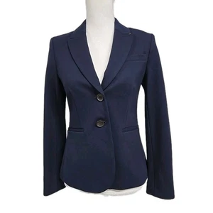 Boden Blazer Traje Chaqueta Forrada Azul Marino Bolsillos Para Mujer Talla 4 PETITE / XS - Imagen 1 de 10