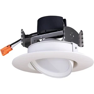 9.5W LED 120V 4in. Gimbal Retrofit Downlight 40' Beam Spread 2700K Warm White - Picture 1 of 1
