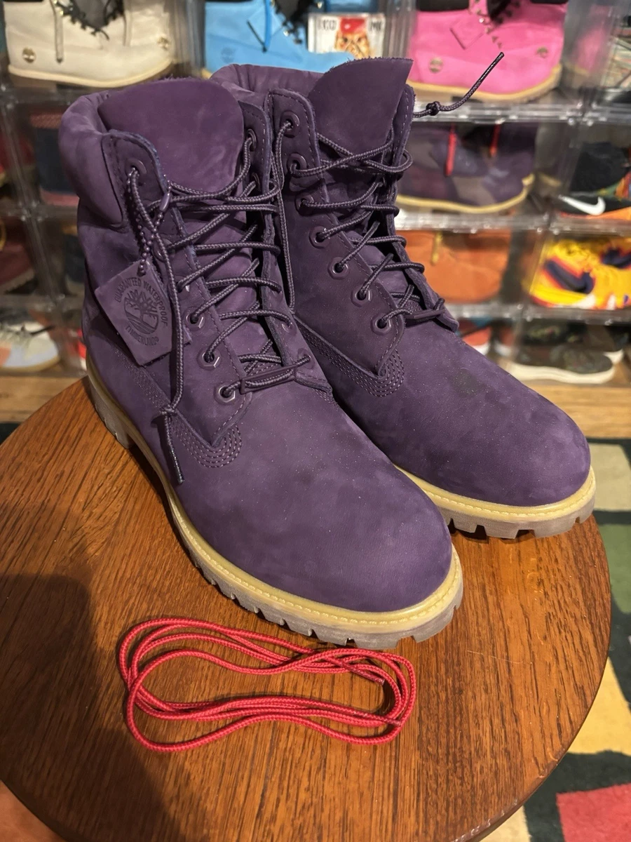 Timberland 紫色男靴| eBay