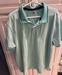 Falls Creek Stretch Poloshirt Herren Größe XXL Aqua Kurzarm - kostenloser Versand - Bild 1 von 3