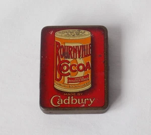 VINTAGE ADVERTISING VESTA MATCH STRIKER TIN CADBURY BOURNVILLE COCOA EARLY 1900s - Picture 1 of 10
