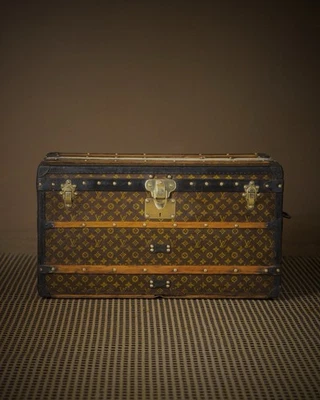 Antique Louis Vuitton Monogram Steamer Trunk - Image 1 of 4