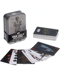 NEW STAR WARS Han Solo: Solitaire Card Game Carbonite WITH Tin Holder - Picture 1 of 3