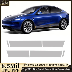 Tesla Model Y Juniper 2025 Door Extended Precut Paint Protection Film PPF Kit - Picture 1 of 20