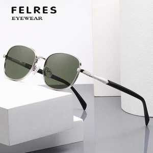 Metal Square Retro Sunglasses Unisex Fashion Personality Driving Fishing Glasses - Picture 1 of 26