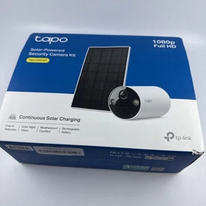 TP-Link 𝗧𝗮𝗽𝗼 SolarCam C402 Kit, Outdoor Battery Camera w/Solar Panel Base... - Picture 1 of 6