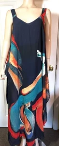 NEU von Maur Radzou langes fließendes Kleid Gr. LG ~ 12 ~ 14 - Bild 1 von 6
