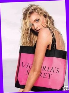 Victoria's Secret PINK & RED BLACK Purse Tote LARGE Handbag Shopper Bag - Picture 1 of 1