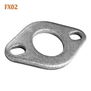 Paquete de 2 bridas de escape ovaladas planas de dos pernos de 1 5/8"" ID se adapta a tubería de 1 1/2"" 1,5"" -1,625 - Imagen 1 de 4