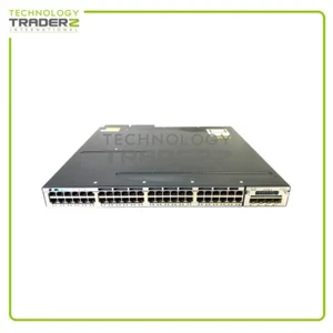 WS-C3750X-48PF-S V05 Cisco 3750X 48-Ports PoE+ Network Switch W/ 1X C3KX-NM-1G - Picture 1 of 2