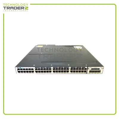 WS-C3750X-48PF-S V05 Cisco 3750X 48-Ports PoE+ Network Switch W/ 1X C3KX-NM-1G - Image 1 of 2
