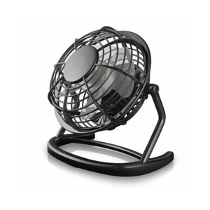1x Black Mini USB Desk Fan Small Quiet Personal Cooler USB Power Portable Table - Picture 1 of 7