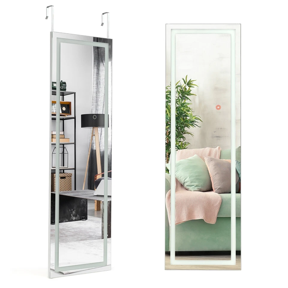 Wandspiegel mit Touchscreen & LED Spiegel Ganzkörperspiegel Hängespiegel - Bild 1 von 4